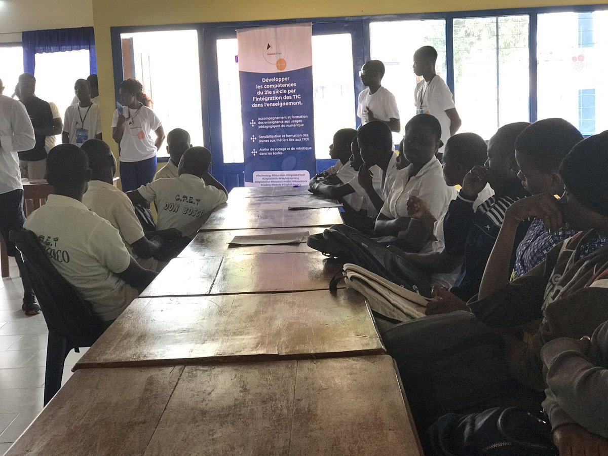 keoubougoupi's tweet image. #ImpalaEdTech : 40 élèves de 5 établissements scolaires de la ville de #Parakou sont là ce matin à l’@IF_Benin de Parakou pour acquérir les compétences du 21è siècle.
#DigitalLiteracy #EdTech #Tech4Kids #SDG4 #wasexo