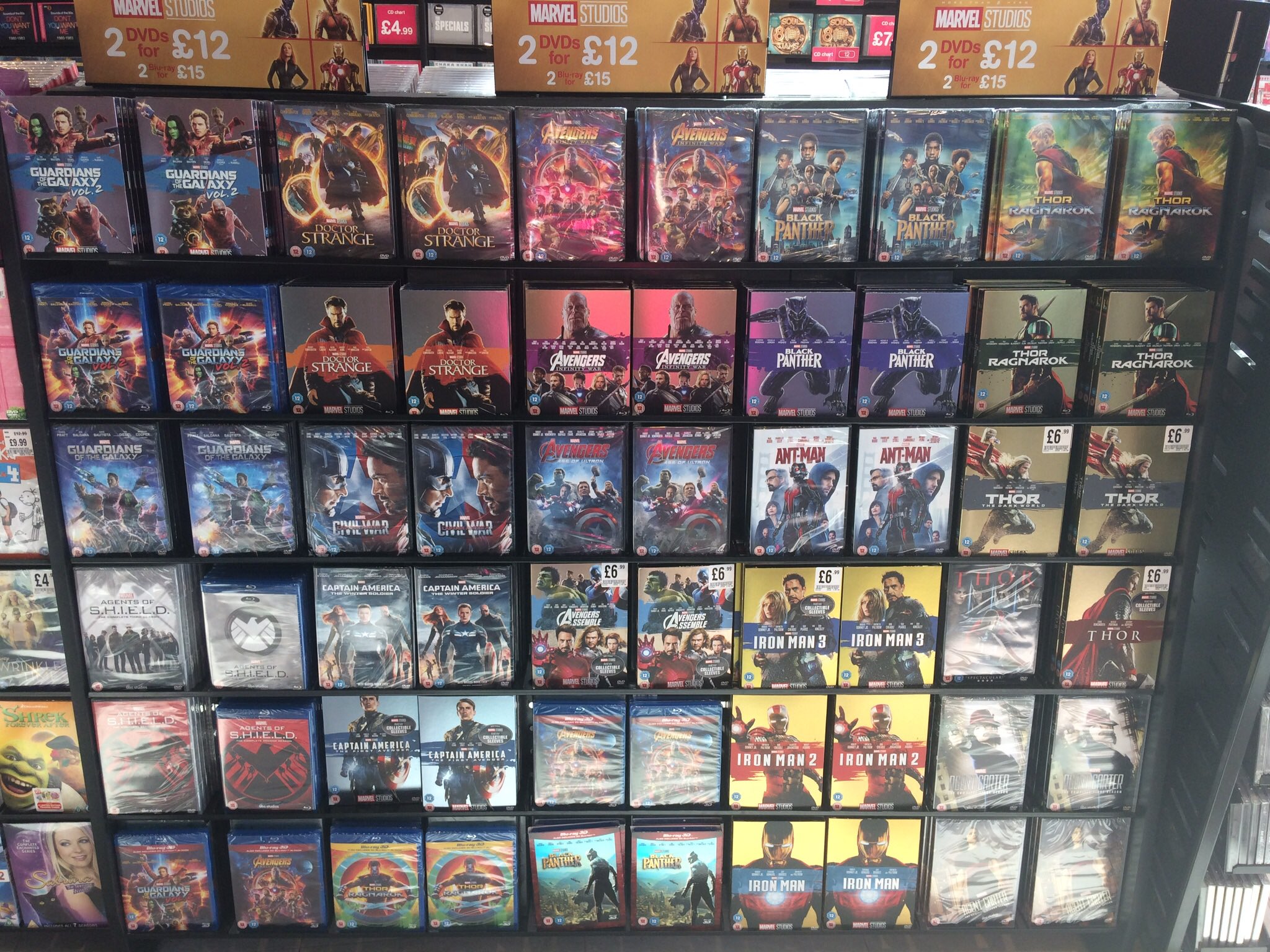 Hmv Cardiff Marveluk 2 Dvd S For 12 Or 2 Blu Rays For 15 In Store Now Hmvlovesmarvel T Co Id3bokein0 Twitter