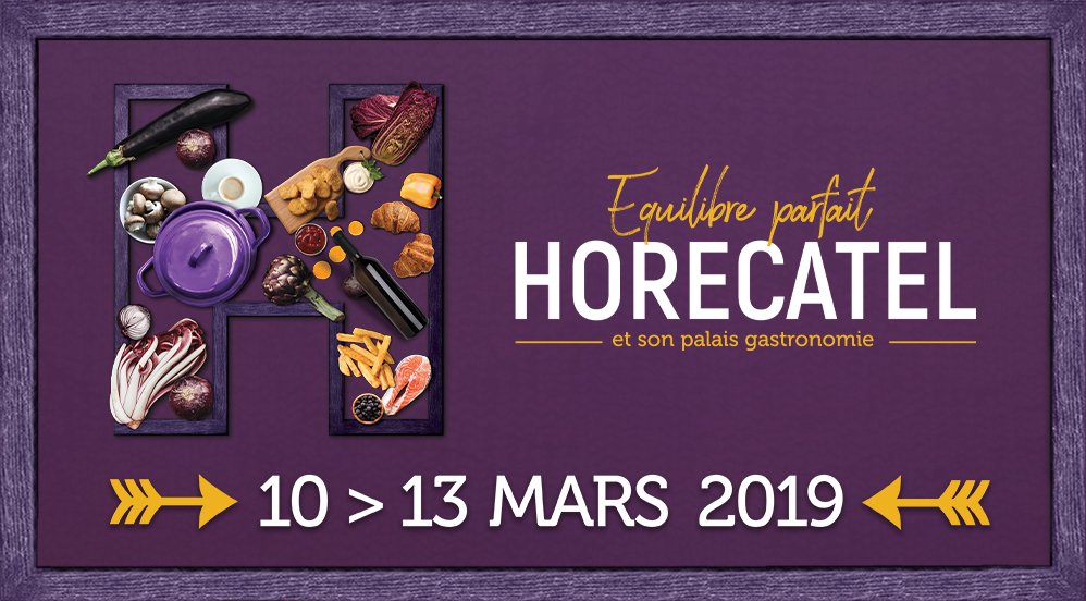 Visit us @Horecatel stand 6a25 from 10 until 13 March 2019!!