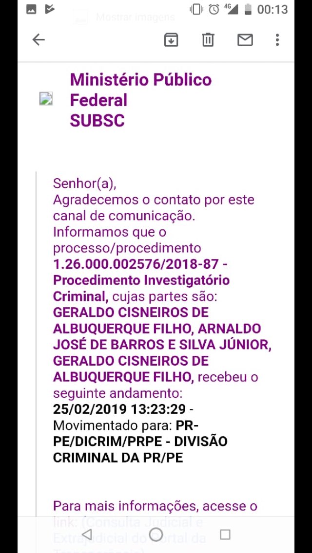 Se o <a href="/sportrecife/">Sport Club do Recife</a> vai fazer a tal auditoria não sei. Minha parte foi feita indo a polícia federal e ministério público federal. Agora os administradores do passado que mostrem onde e como gastaram 500 milhões de reais. #JusticaFederal e #DivisãoCriminal da PR