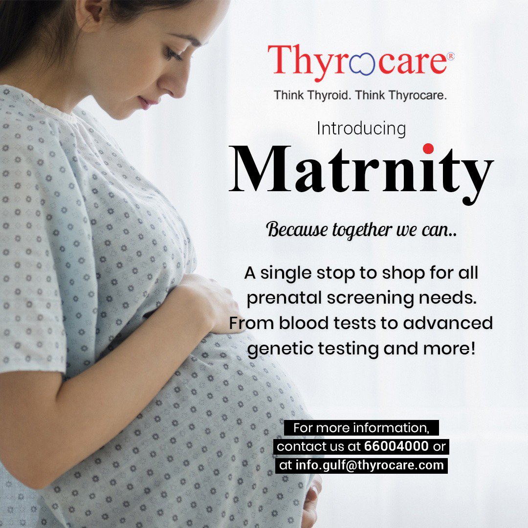 avmlabsbh's tweet photo. For the wellbeing of carrying mother and the unborn child, we are introducing Matrnity - one brand solution for all pre-natal screening needs.
#LabSevices #Labs #HealthandWellness #Health #Aarogyam #thyrocare #ThyrocareGulf #Gulf #Pregnancy #PregnancyLife #BabysHealth https://t.co/J2KfiSzjEu