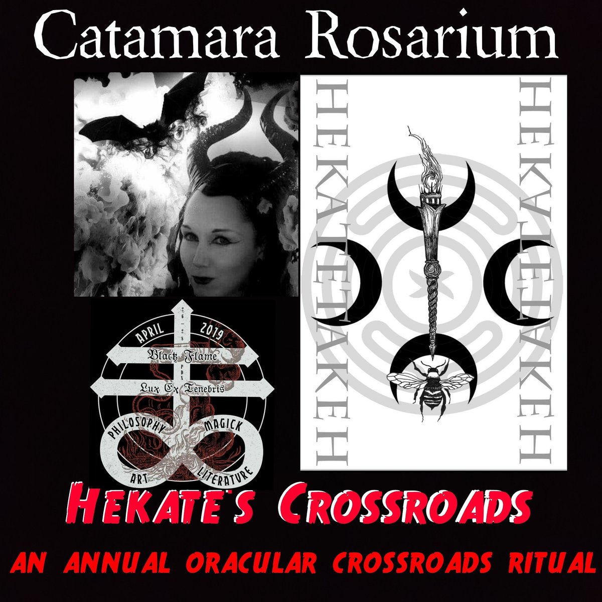 PdxFlame's tweet photo. Hail, Catamara Rosarium!

Catamara will be presenting on: 
Hekate's Crossroads- An annual oracular crossroads ritual dedicated to working with Hekate and her many epithets.

#blackflame #blackflamepdx #hekate #crossroads #ritual #esoteric #occult #magick #magic #witch #witches https://t.co/J66wmNTjYT
