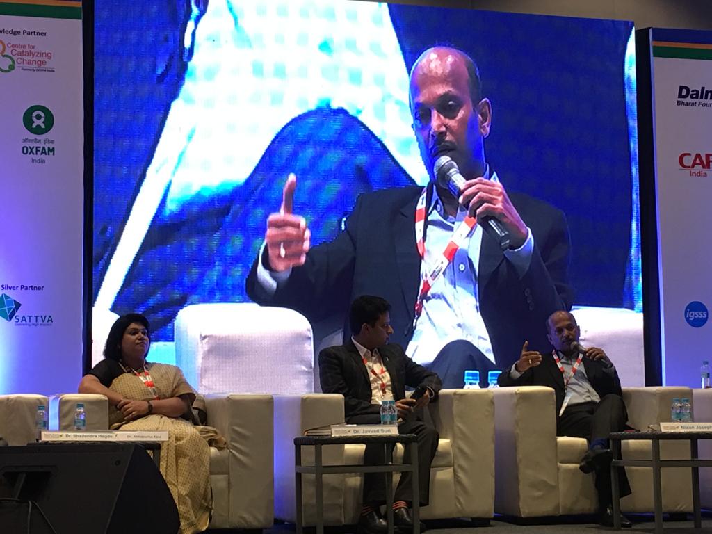 csrboxorg's tweet photo. [Photo] Mr. Nixon Joseph, President &amp;COO, @SBI_FOUNDATION speaks at the session on Ensuring Better Healthcare: Addressing MMR challenges at North East CSR Forum 2019.
#northeastCSR #Healthcare https://t.co/Y2XAyW81MZ