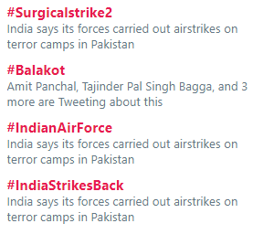 shivamujoshi's tweet photo. Dear @TwitterIndia , It is official confirmation from IAF that we have carried out airstrikes. It should be "India carried out airstrikes on terror camp in Pakistan." You can also add "PKMKB" at last if you wish.
#IndiaStrikesback #IndianAirForce #Surgicalstrike2 https://t.co/Zc4ff1ejXW