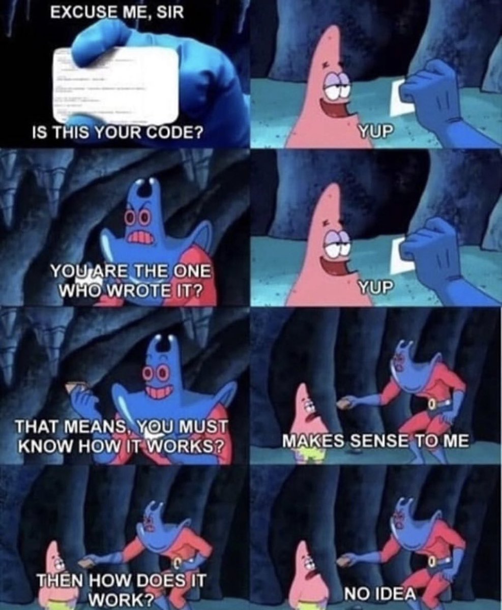 ClumsyMaster's tweet image. I know how does this feel... #coding #codersproblems