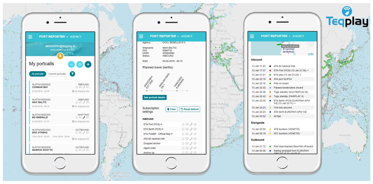 In control and always informed. The right information, the right channel, the right moment. Welcome to Port Reporter => #portcall2.0
#PortOfRotterdam #PortOfAmsterdam #PortofAntwerp #rotterdam #amsterdam #antwerp #antwerpen #innovation