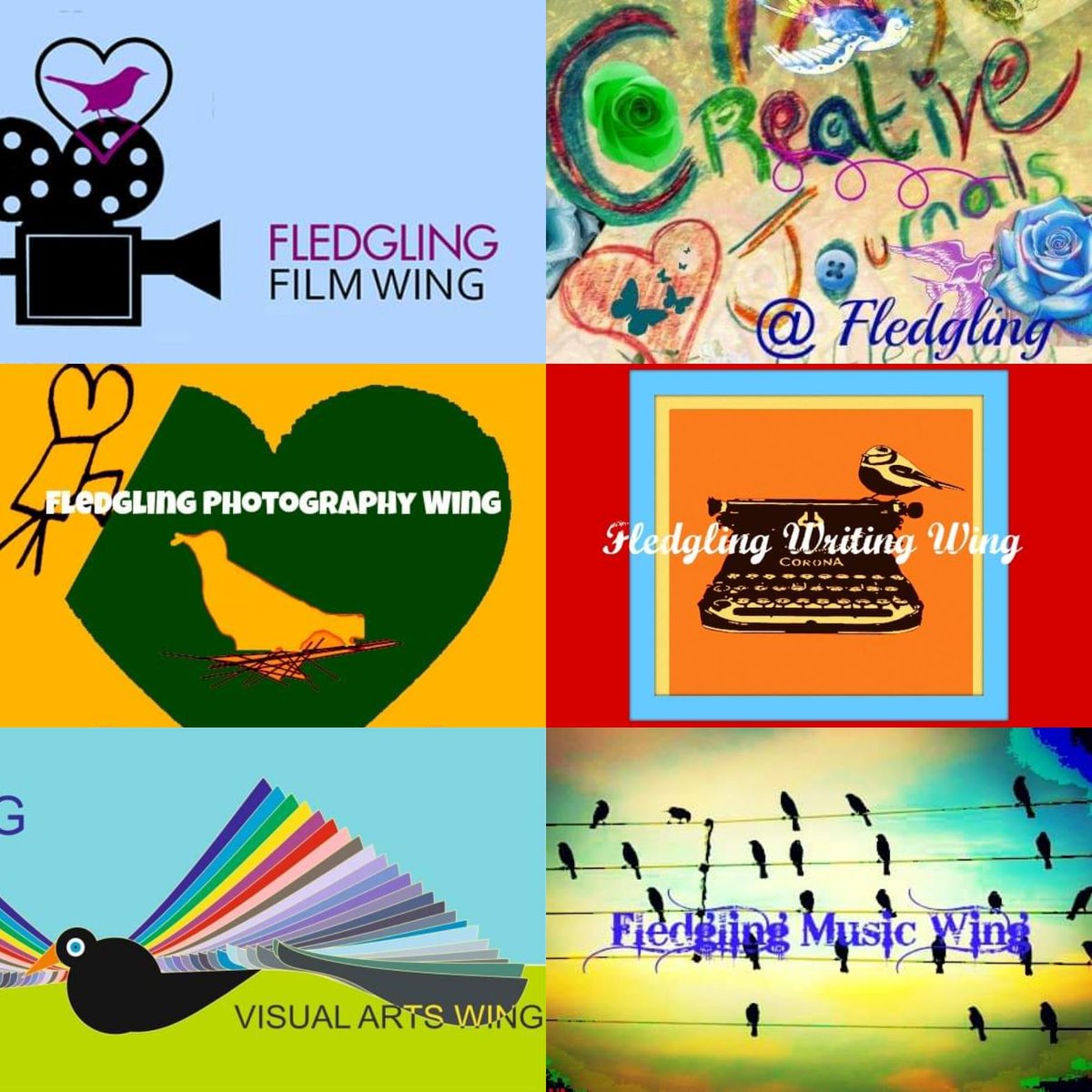FledglingSocial's tweet photo. Just a look at what wings we have here at Fledgling  as we want to embrace all the arts 💖💖
-film
-creative journals
-photography
-poetry &amp; writing 
-visual arts
-music 
#art #allthearts #mentalhealth #artforhealth #creativity https://t.co/sz4ELCUIw0