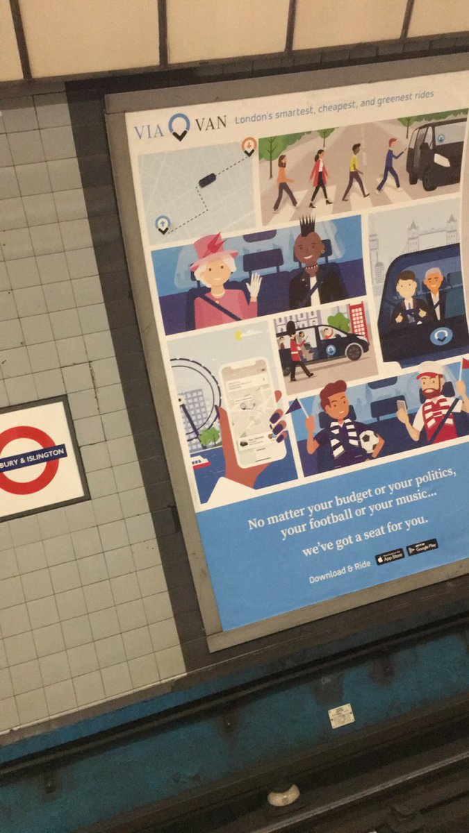Qurratul4yn's tweet photo. First sight to spot when you reach Highbury & Islington Station @viavan_lon #ViaVanTube π https://t.co/TqRrpJB7jQ