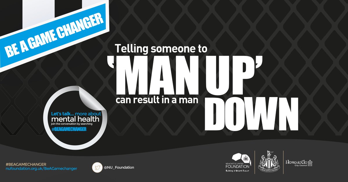 Newcastle United Foundation (@nu_foundation) on Twitter photo MENTAL HEALTH: <a href="/NU_Foundation/">Newcastle United Foundation</a> launches 'Be a Game Changer' campaign to support mental health amongst fans. #BeAGameChanger
READ MORE: nufoundation.org.uk/toon-fans-at-t… MENTAL HEALTH: <a href="/NU_Foundation/">Newcastle United Foundation</a> launches 'Be a Game Changer' campaign to support mental health amongst fans. #BeAGameChanger
READ MORE: nufoundation.org.uk/toon-fans-at-t…