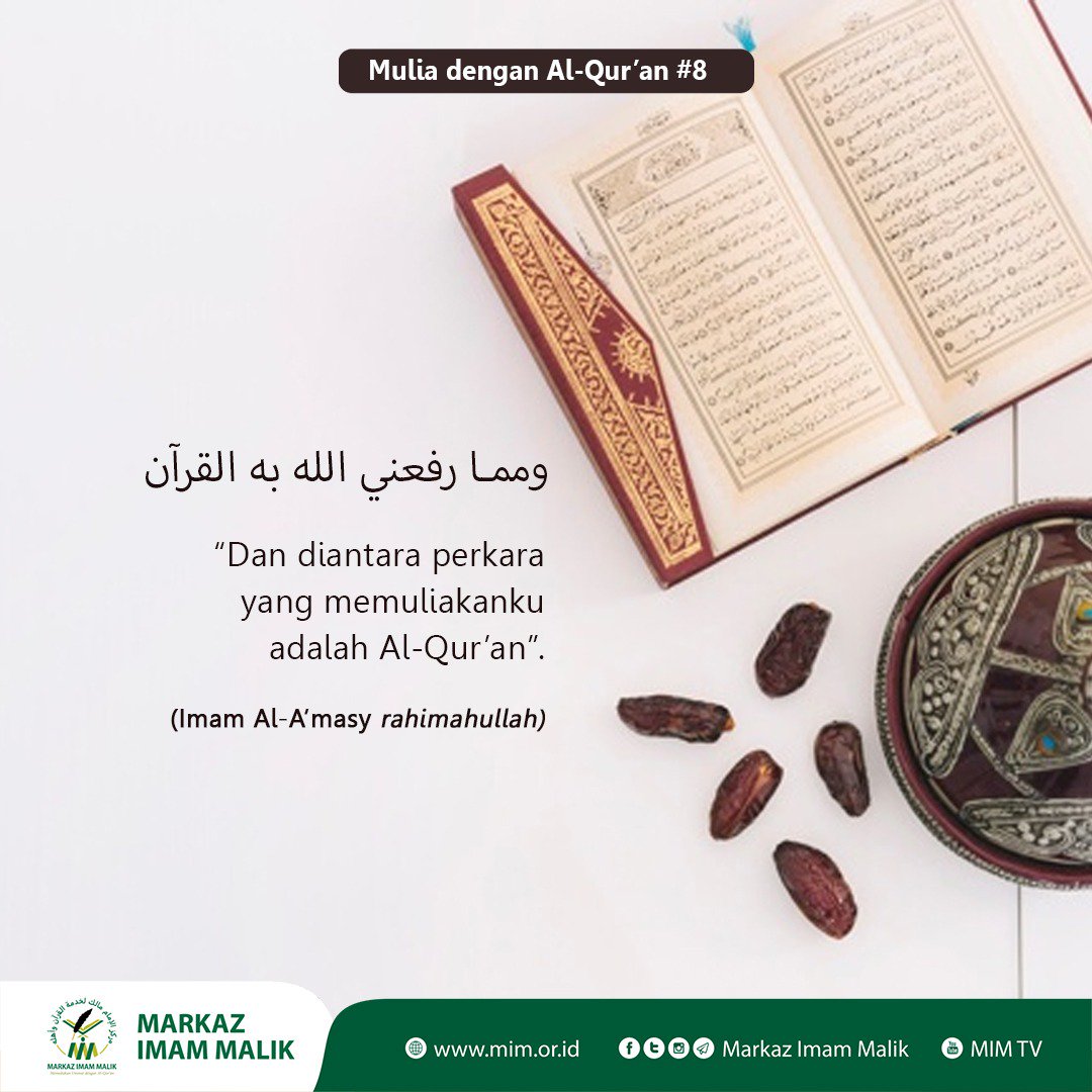 markazimammalik's tweet photo. (MEME MIM) MULIA DENGAN AL-QUR'AN #8
#Markaz_Imam_Malik #MediaMIM #HarmanTajang #MIM_TV #StikerMIM
#Share
#Share https://t.co/4Mi9W70kfb