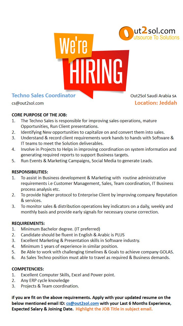 out2sol-on-twitter-out2sol-is-currently-hiring-for-techno-sales-coordinator-job-sales-techno-appexperience-https-t-co-z99rphpuwo-twitter