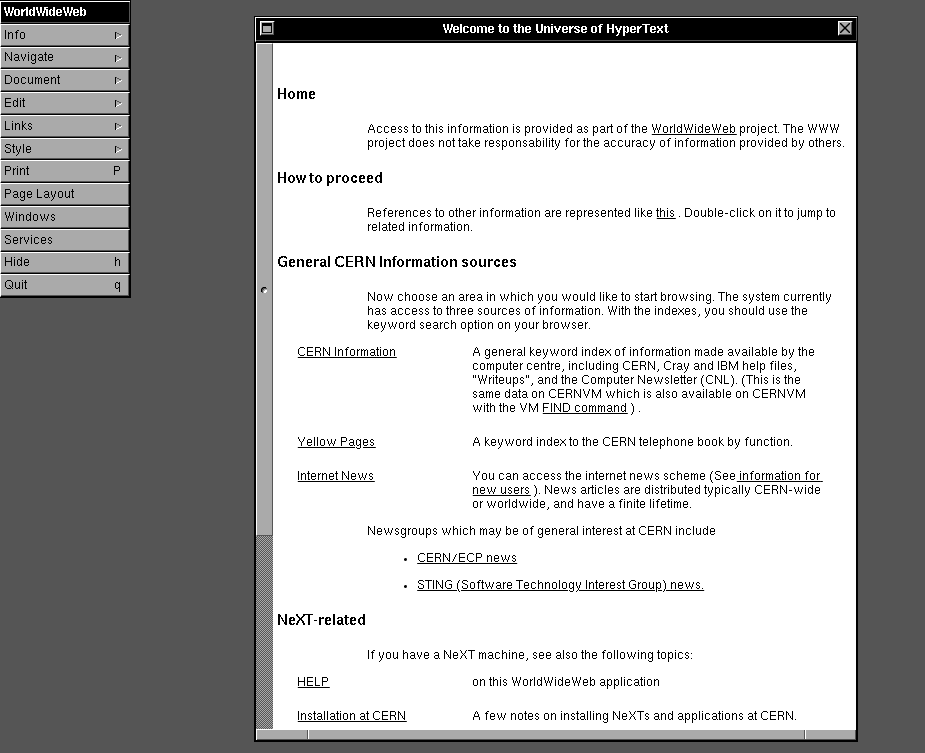 Et le web fut 🤓⌨️
worldwideweb.cern.ch