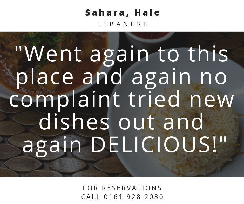 Sahara_hale's tweet photo. Tried and tested ... or should we say tried and #tasted. 🤣 

Our extensive range of #dishes come with options for all the #family, even the little ones. 👨‍👨‍👧‍👧 

Taste our range for yourself by booking a table on:  0161 928 2030 👈 
#MiddleEastern #Hale #Food #Recommend https://t.co/nW2j2fBukf