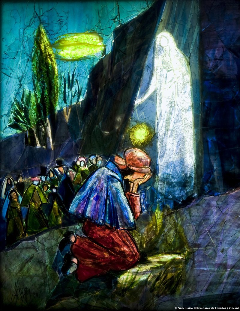Bernadette2019's tweet photo. Accompagné par ma famille et près de 800 personnes, je me rends à la Grotte. J'accomplie les mêmes gestes pénitentiels; j'embrasse le sol, je bois et me lave à la source... Quelle joie de revoir la Dame. Quand elle est heureuse, je suis heureuse #10èmeApparition https://t.co/Oo0uV0BxQ4