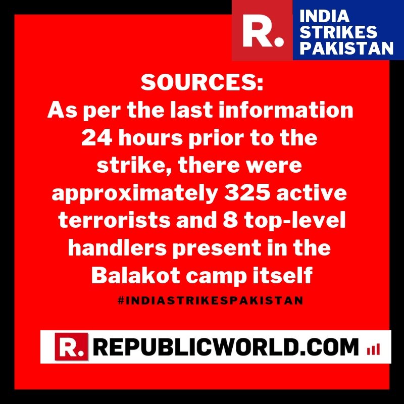 republic's tweet photo. #IndiaStrikesPakistan | It was a 17-minute airstrike between 3:00 am to 3:30 am, the plan was presented to PM on Feb 15: Sources

Tune in to watch the inside details here- https://t.co/LGCyJUEBn5 https://t.co/OvKGH28cxq