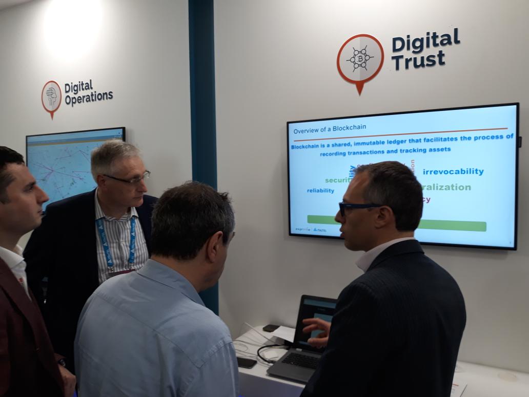 lborle10's tweet image. #numberportability and #Blockchain are the elements of this demo based on iRPS solution by  @Italtel and @Exprivia_Italy #MWC19