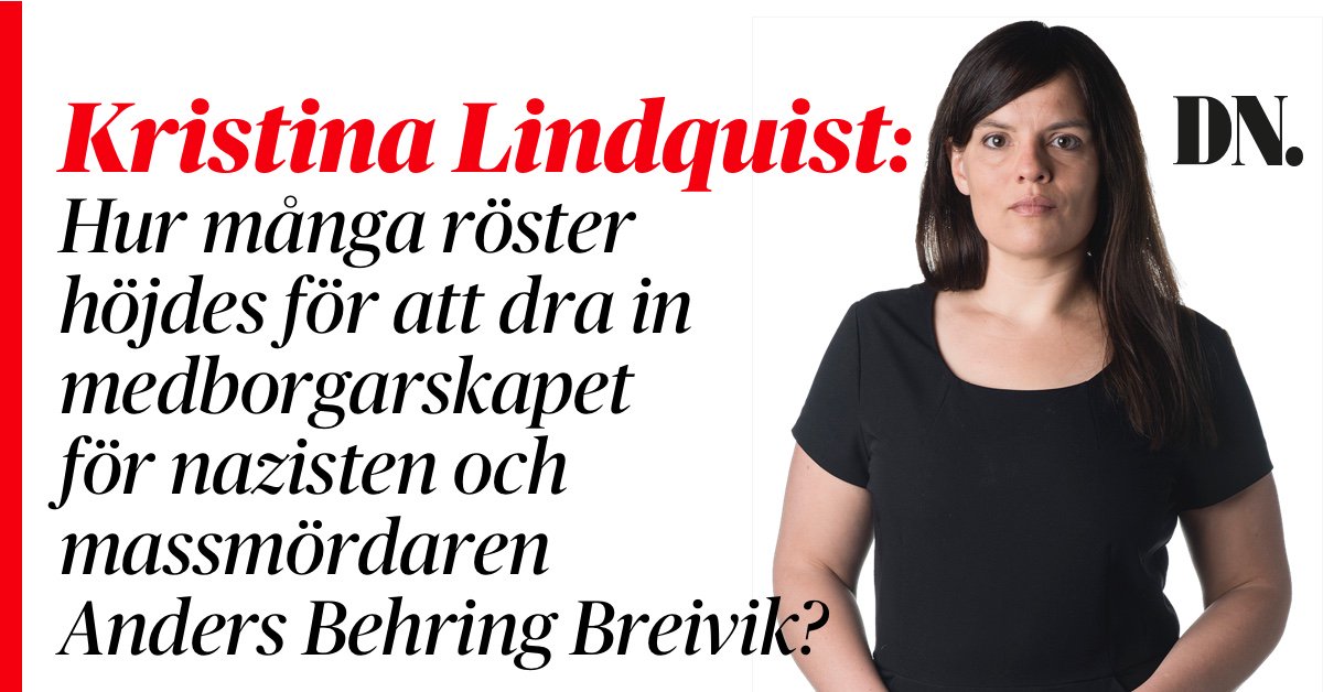 dagensnyheter's tweet photo. Kristina Lindquist: Debatten om medborgarskap präglas av tanken att en IS-terrorist helt enkelt inte kan vara svensk.
https://t.co/ZMauIAHsL9 https://t.co/86lzeVYogV