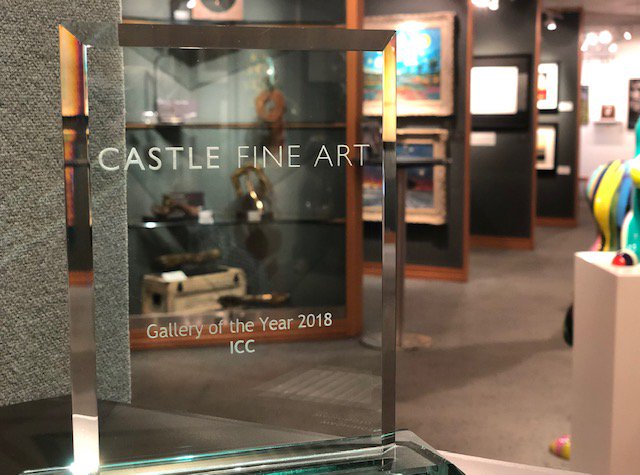 castleartICC's tweet photo. Many thanks to our wonderful art collectors, who helped us in being recently awarded Gallery Of The Year - 2018! Haven't been in the gallery lately? An exciting new collection awaits, including the "Twilight" series by @RichardRowanArt and "After Warhol" by Paul Stephenson. https://t.co/PGOwHNkXXW