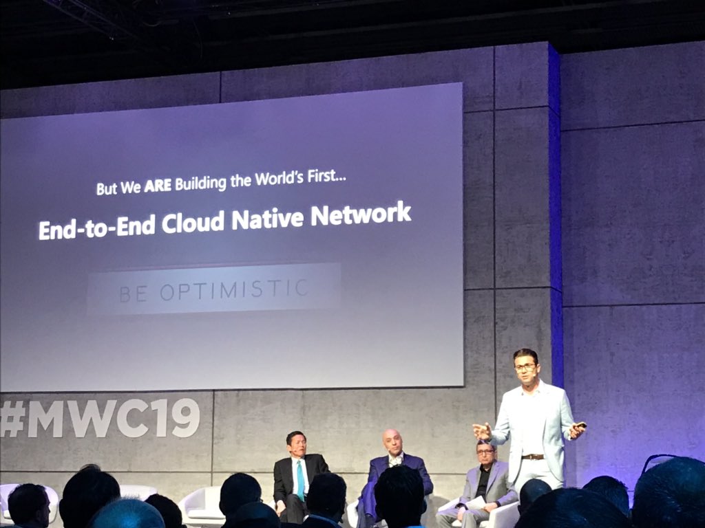 NetcrackerTech's tweet photo. Tareq Amin, CTO @Rakuten_Mobile - We are building an E2E #cloud native #network. #MWC19 #NetcrackerTech CxO Summit In Hall 8 https://t.co/s1X200t0aa
