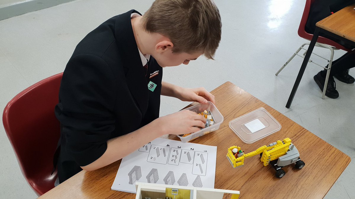 business_miss's tweet photo. @PenkethSchool students building @CCCNHS replica Lego building after fundraising over £800 last half term #clatterbricks #goodcause #fundraising https://t.co/ra7HBxHq9g