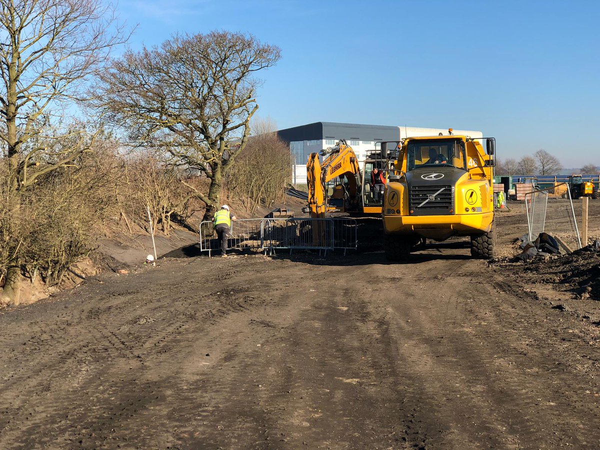 <a href="/OBoyleCivils/">O’Boyle Civil Engineering Ltd</a> first day back on site at <a href="/Leafbridge/">Leafbridge</a>. They will install a new culvert in preparation of the s38 works to commence and other drainage works. #Lincoln #TeamStirlin #localbusiness #Teamwork #commercial