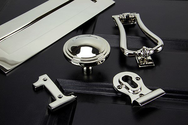 Our From the Anvil polished nickel finish is a high-quality plating applied to solid unlacquered brass. This finish is bright, reflective and extremely versatile, it is very well suited to modern properties but equally matched to traditional settings due to the warm, calm tones.