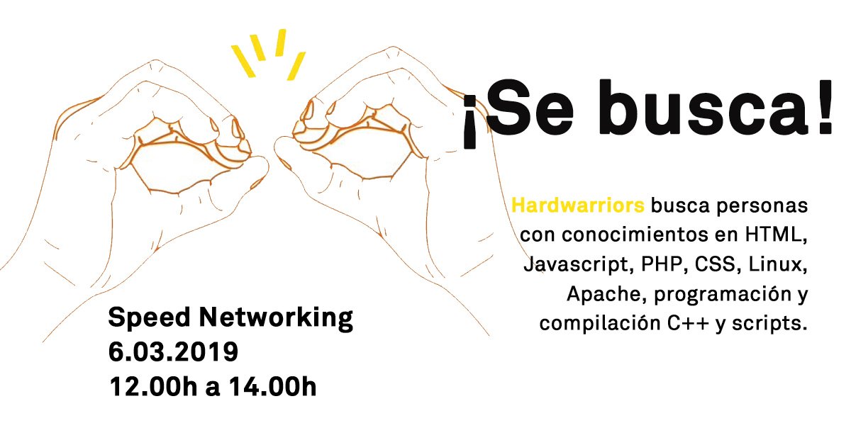 LaNaveMadrid's tweet photo. ⚠️ @TheHARDWARRIORS busca #desarrolladores
¡Inscríbete en el próximo #SpeedNetworkingLN y forma parte del equipo de esta startup centrada en la consultoría de hardware 360!
👉 https://t.co/kmn9rp8VoS https://t.co/bDY8Q5Z97h