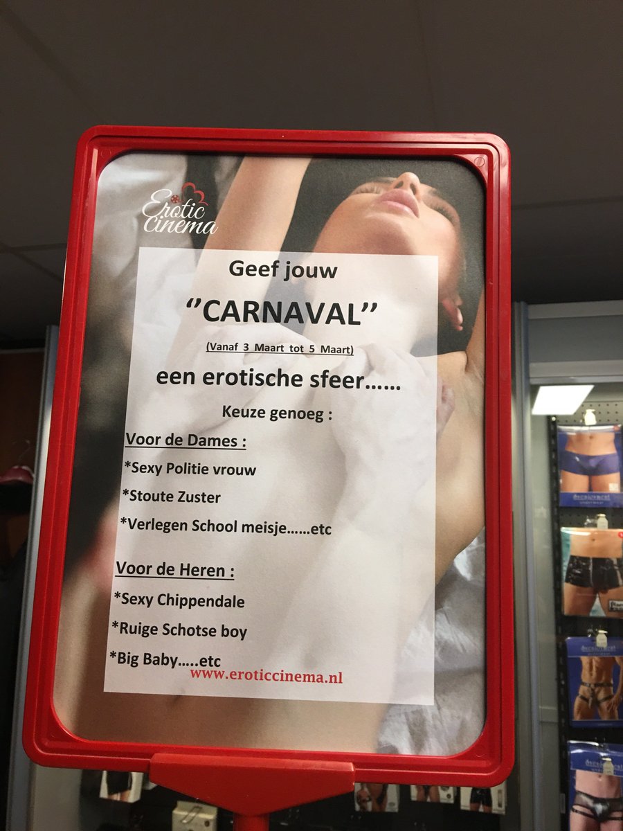 eroticcinema's tweet photo. #Allaaaaaff #Alllaaaafff vanaf 3 maart #Carnaval,🥳🤡
Ga jij er heen ? Jah of Neeh?
Haal de #Carnaval naar je slaapkamer toe en breng je #Karakter tot leven in een #Super #Sexy of een #Ondeugend #Sfeer😜
#Hilversum, #Amersfoort en #Arnhem zijn voorbereid.
https://t.co/SIUznCIrkz https://t.co/LXePx0oWqA
