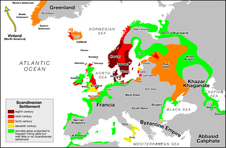 simongerman600's tweet photo. This map is a great reminder of the odd fact that the Vikings were in the Mediterranean. Source: https://t.co/zH4bpWNVak https://t.co/2vvNztHFY0