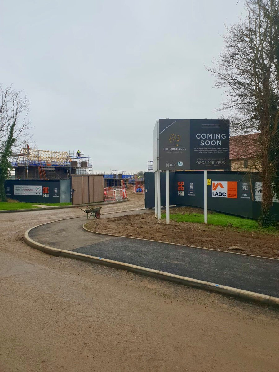 We are delighted to be working with Hill at Linton Road, Abington on a 45 plot development.