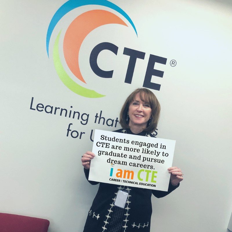 UtahCTE's tweet photo. "Students engaged in CTE are more likely to graduate and pursue dream careers," says @DicksonSyd @UTPublicEd. #IamCTE #CTEMonth #UtahCTE #CTEWorks #uted @UTBoardofEd https://t.co/7LmYtz2hex