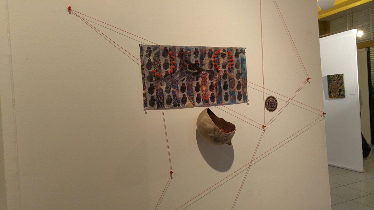 EMCJamaica's tweet photo. The School of Visual Arts Faculty Exhibition is on this evening at the CAGe at 6:00pm. Here are a few highlights from last year's event! Pieces by Paula Daley Katrina Coombs and Jeffrey Menzies.
#edna43 #foundersweek2019 #emcvpa #facultyexhibition https://t.co/CuyCUOoGiO