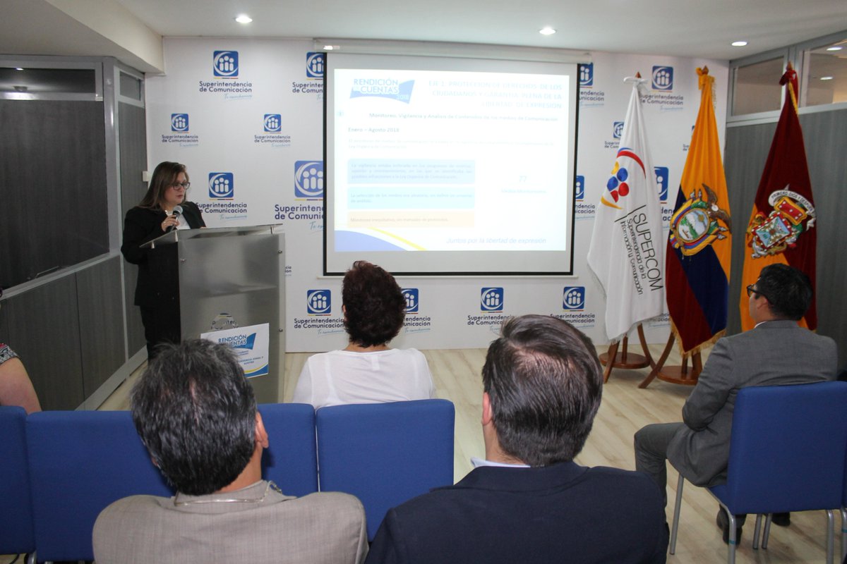 SupercomZona6's tweet photo. Cumplimos con la Constitución vigente desde el año 2008. Mónica Reyes Bermeo, Intendente Zonal 6 de la @SupercomEc inicia presentación de informe. #SupercomRendiciónDeCuentas https://t.co/pBK5dNf9c1