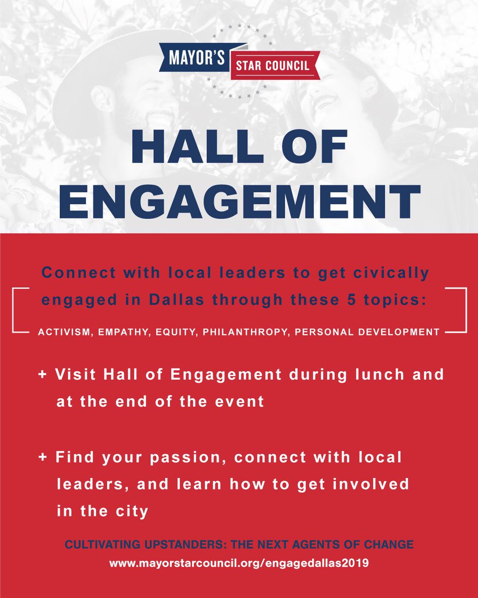 EngageDallas_'s tweet photo. Our Hall of Engagement at #EngageDallas will give you an opportunity to connect with local #leaders.
Don’t miss out on this amazing event. Secure your ticket today! #TuesdayMotivation https://t.co/rqZwnbQLFF