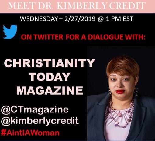 Join us tomorrow - Wednesday a 1PM EST, via Twitter, for a dialogue on Black Women in Christian History. #AintIAWoman