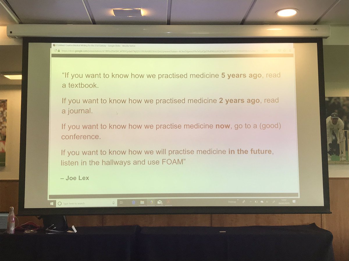 Thanks @_katieknight_ (creator of <a href="/PaediatricFOAM/">Paediatric FOAMed</a>) for a fantastic medical writing session at the LSP conference. Definitely made the point of why FOAM is the way forward! #LSPCon2019 #Paedsrocks #FOAMed