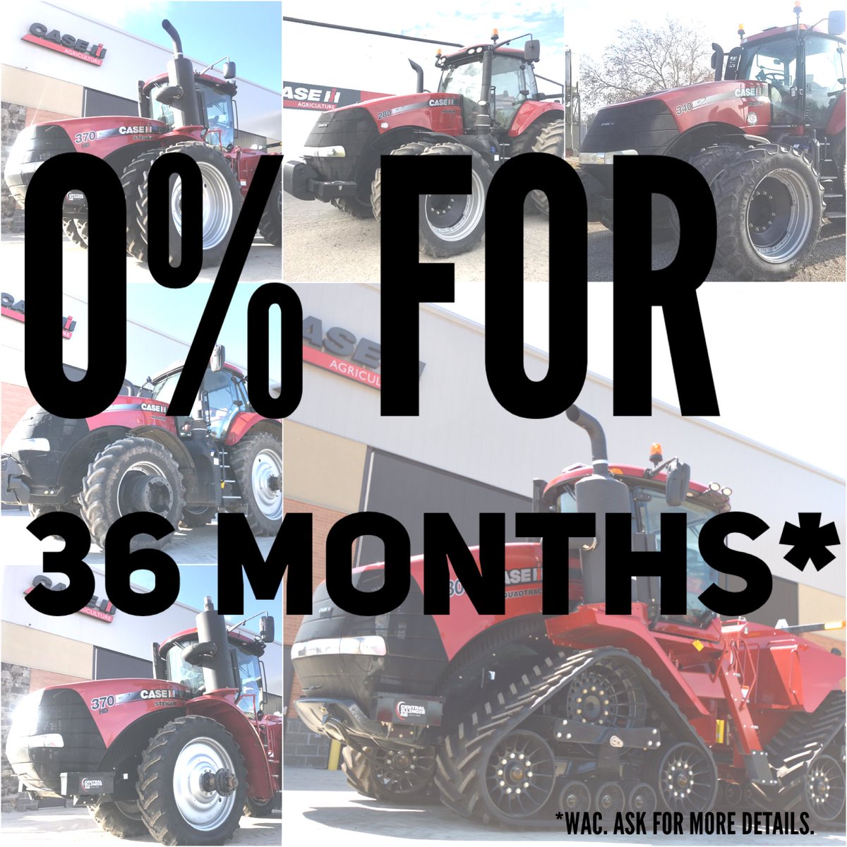 LiveWorkGrowCIA's tweet photo. Select units - right now - 0% for 36 months! Check them out on our pre-owned tractor listings at https://t.co/p2JO3lvW7c #caseih #madnum #steiger #quadtrac #agriculture #agequipment https://t.co/qt02Q5yxVw