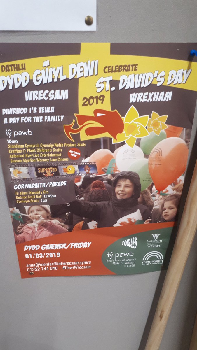 #dyddgwyldewi Wrecsam
#StDavidsDay Wrexham