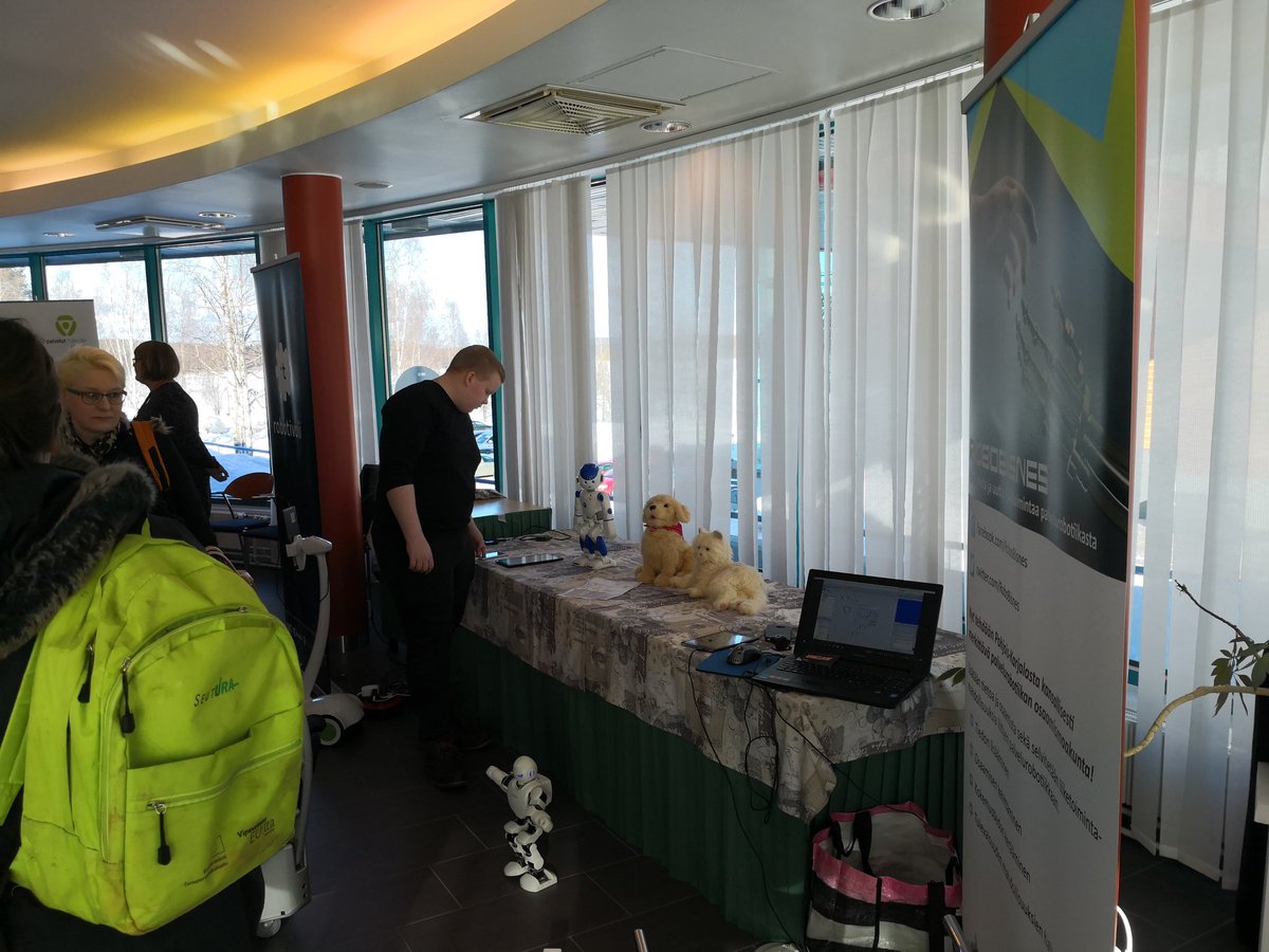 #RoboTivoli tänään Nurmeksessa Pestuu - tapahtumassa @riverialainen <a href="/Karelia_amk/">Karelia-amk</a>