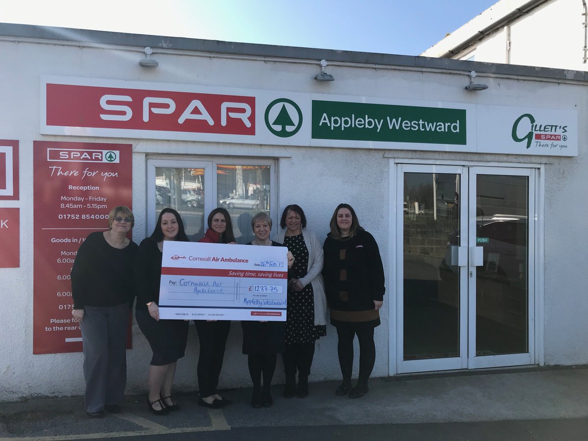 NEWS: We're pleased to announce that Appleby Westward has raised an amazing £1237.75 for <a href="/cornwallairamb/">Cornwall Air Ambulance</a> - The money raised will go towards the New Heli Appeal, see below for more detail 👇

cornwallairambulancetrust.org/appeal/ 

#ThereForYou