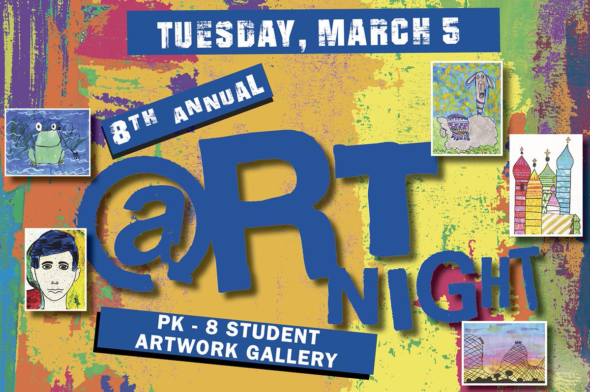 mtparanschool's tweet photo. One of our @MPCSarts favorite nights of the year! PK-8th grade works of art on display along with a musical performance by grades 2 and 3.
#MPCSVisualArt is where it's @!
https://t.co/MSehMb08vZ https://t.co/4qeN9SUQi2