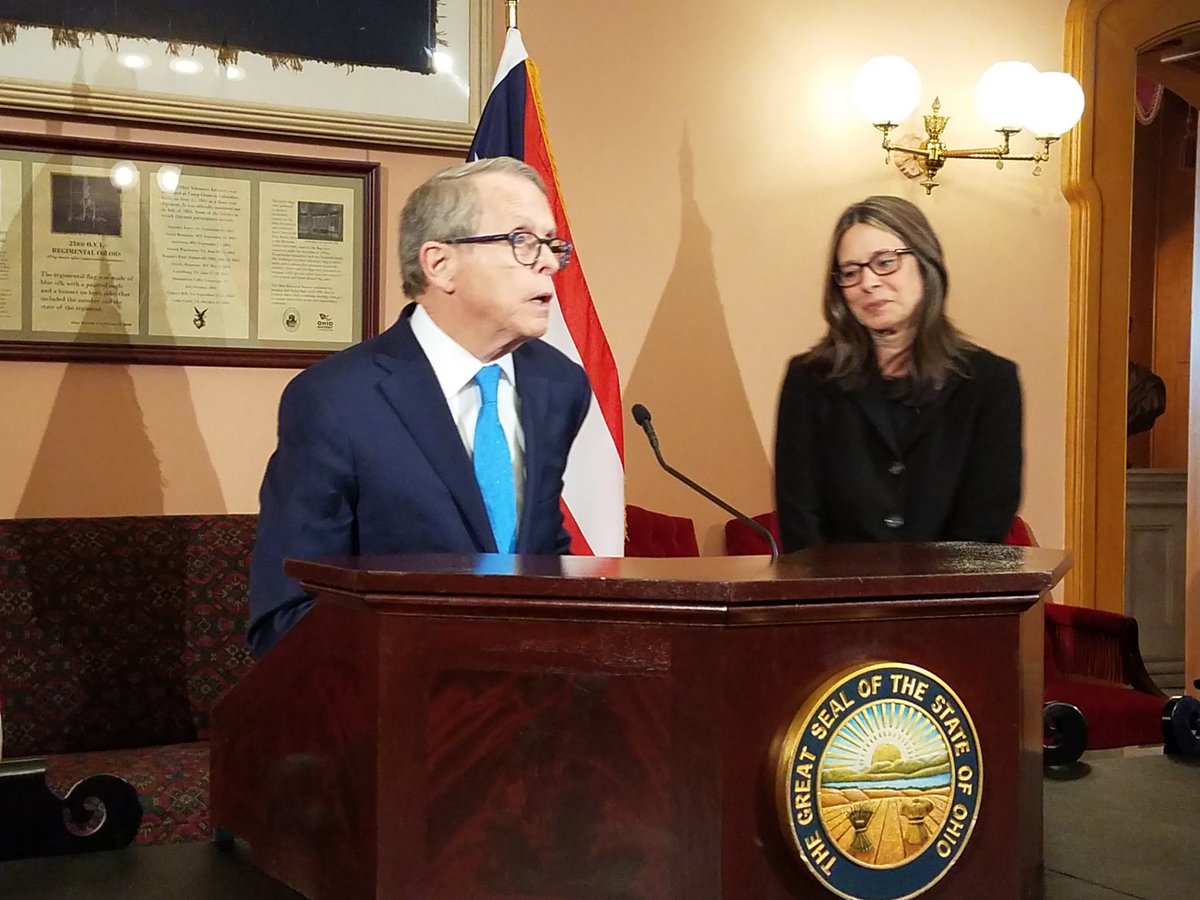 Dr. Any Acton announced as state health director by <a href="/GovMikeDeWine/">Governor Mike DeWine</a>. A former public health professor at  <a href="/OhioState/">Ohio State</a>, she most recently did community research and handled grants at Columbus Foundation.