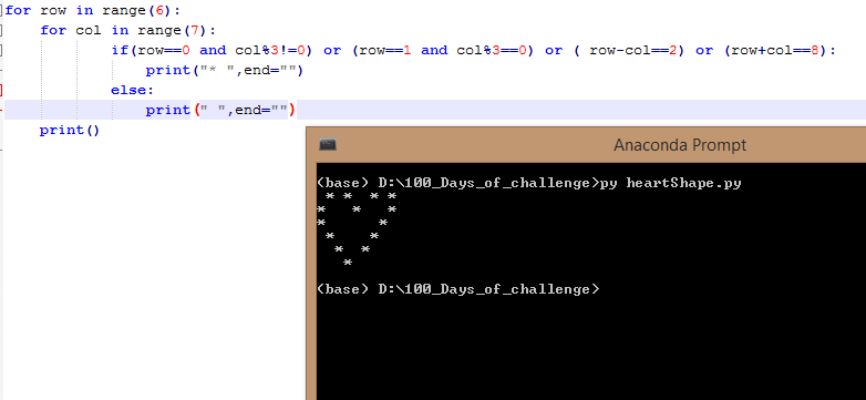thinley_damcho's tweet photo. #HeartShapePattern
#100DaysOfCode
#tij_tech
Day : 20 https://t.co/5xFcCzOIUe