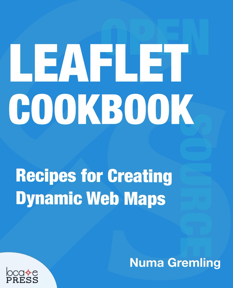 locatepress's tweet image. Final PDF version of the Leaflet Cookbook is available at locatepress.com. If you purchased the preview, you can get the final by visiting the “My Books” link. Print version will be available soon… #leafletjs