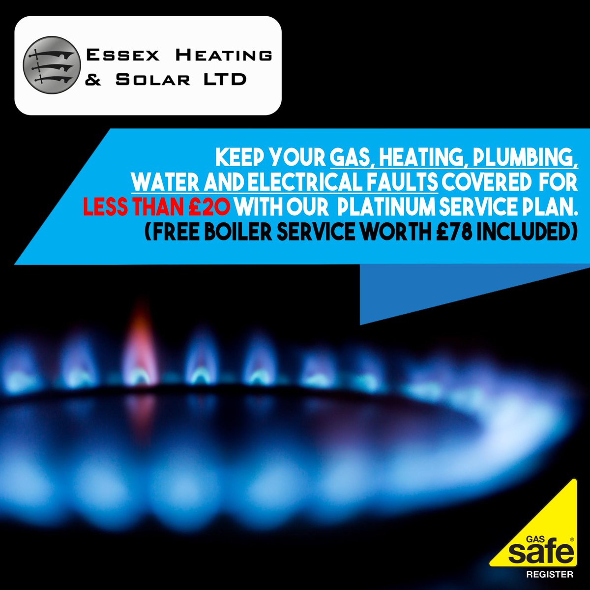 EssexHeatingSol's tweet photo. To arrange a boiler service or for more information on our service plans, give us a call on 01279 417300 https://t.co/erFq5eaRzw