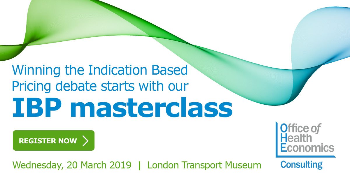 OHENews's tweet photo. What can you expect from OHE’s #IndicationBasedPricing masterclass? Clarity – and a defined IBP strategy. Come meet the experts on 20 March.
Register before 1 March to get 15% off with the promo code EBOHEFEB19 https://t.co/UFOMc0pNEx
#healtheconomics https://t.co/4mAZLryu6V