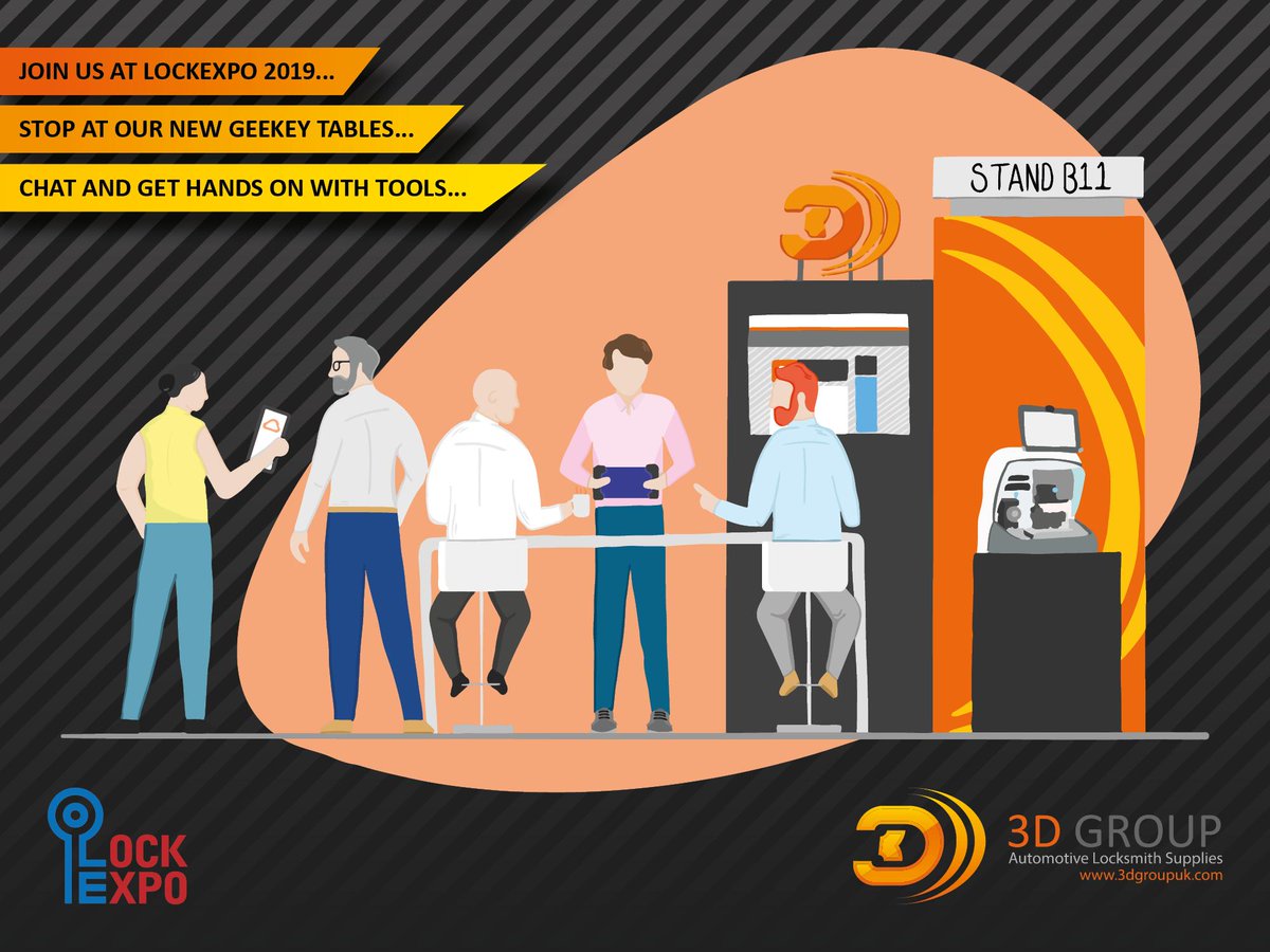 Come and see us at the LockExpo in Nottingham on 2nd/3rd of March! 

This year we feature two Geekey Bars so you can sit down, chat and play with tools/machinery!

Register here for speedy entry lockexpo.co.uk/visitor-regist…