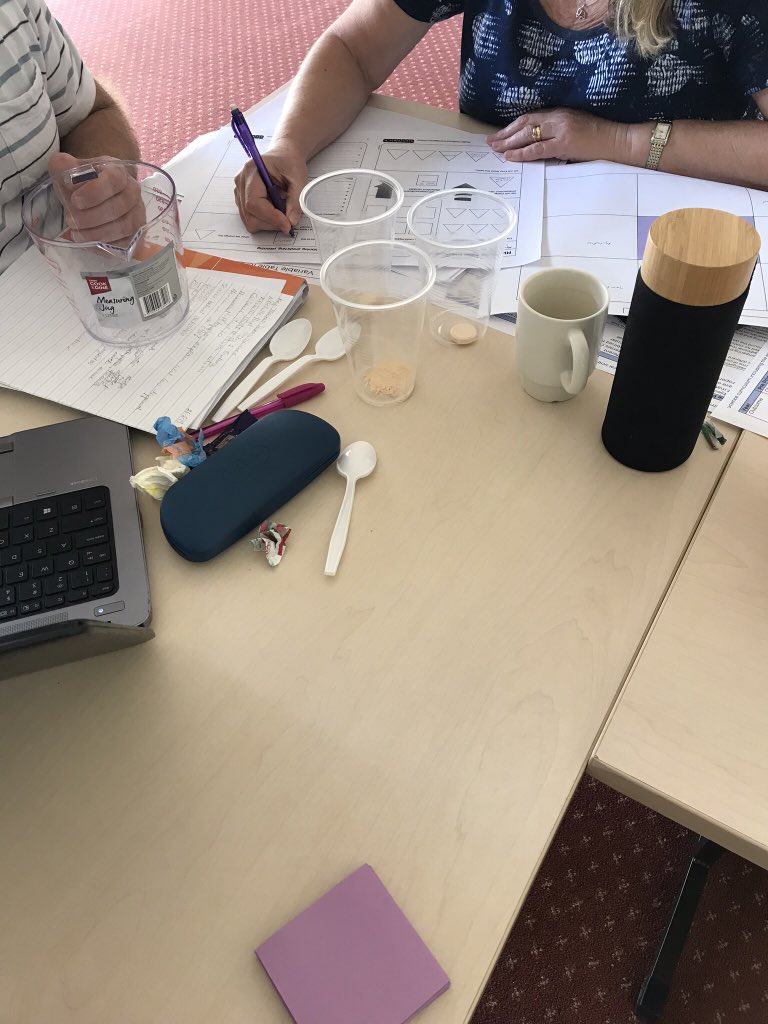 Shell_Lloyd70's tweet image. Investigating, sharing, collaborating, questioning.  A fantastic day exploring chemical sciences with @CatholicEdWA specialist primary science teachers in Bunbury.  So much wisdom in the room. #ktscience #sciencerocks