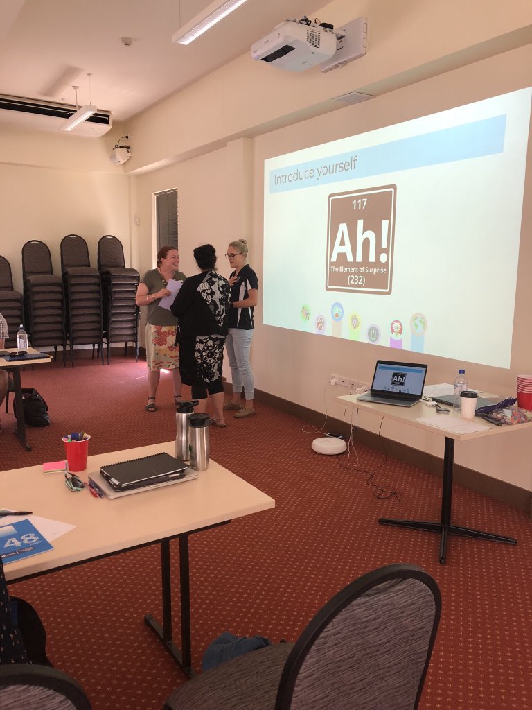 Shell_Lloyd70's tweet image. Investigating, sharing, collaborating, questioning.  A fantastic day exploring chemical sciences with @CatholicEdWA specialist primary science teachers in Bunbury.  So much wisdom in the room. #ktscience #sciencerocks