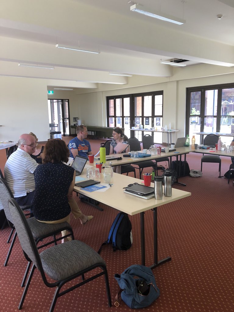 Shell_Lloyd70's tweet image. Investigating, sharing, collaborating, questioning.  A fantastic day exploring chemical sciences with @CatholicEdWA specialist primary science teachers in Bunbury.  So much wisdom in the room. #ktscience #sciencerocks